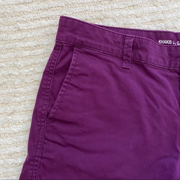 Gap purple khaki girlfriend shorts - Picture 3 of 7